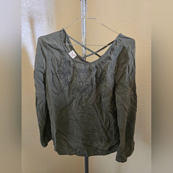 Faded Glory Tops - Faded Glory Pullover Long Sleeve Blouse